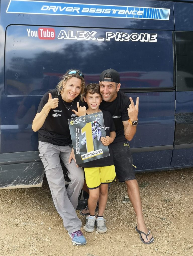 Alex Pirone il campioncino riccionese di motocross